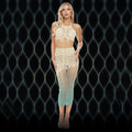 LAPDANCE Green Goddess 2-pc Set - Cream/Green - One Size - Hush Store Sydney 
