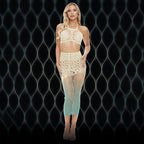 LAPDANCE Green Goddess 2-pc Set - Cream/Green - One Size