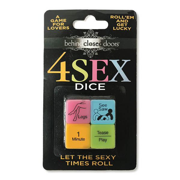 Behind Closed Doors - 4 Sex Dice - Dice Game for Couples - Hush Store Sydney 