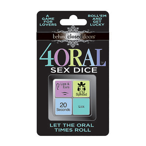 Behind Closed Doors - 4 Oral Sex Dice - Lovers Dice Game - Hush Store Sydney 