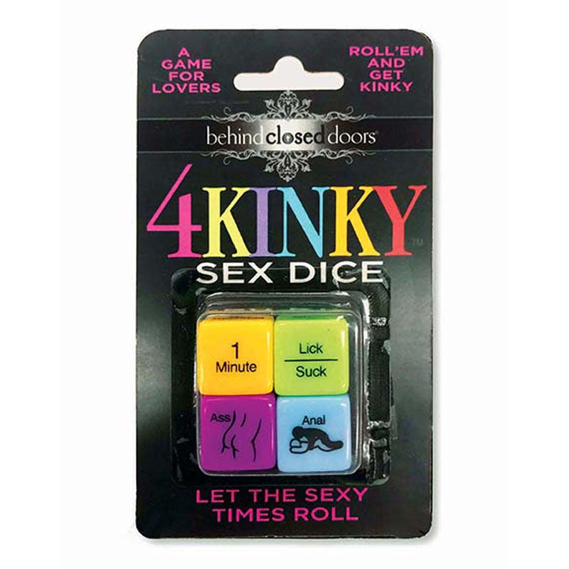 Behind Closed Doors - 4 Kinky Sex Dice - Dice Game for Couples - Hush Store Sydney 