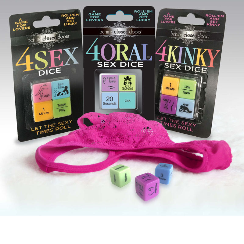 Behind Closed Doors - 4 Kinky Sex Dice - Dice Game for Couples - Hush Store Sydney 