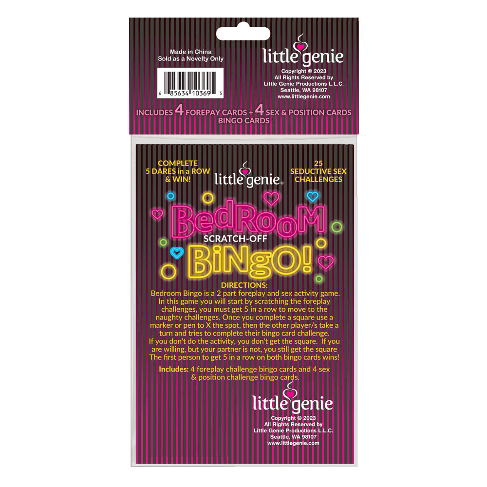 Bedroom Bingo - Foreplay Scratcher Card - Hush Store Sydney 