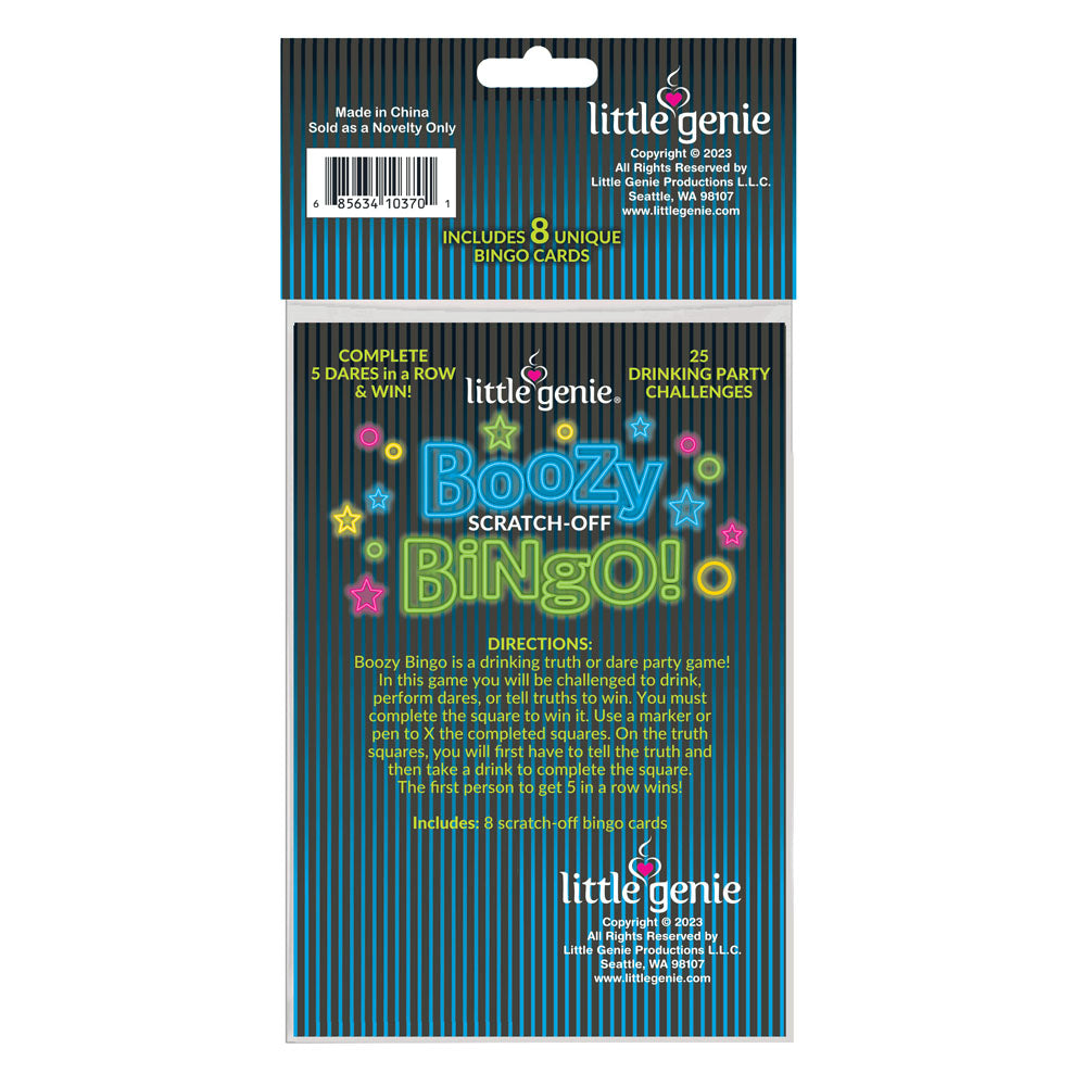 Boozy Bingo - Drinking Scratcher Card - Hush Store Sydney 