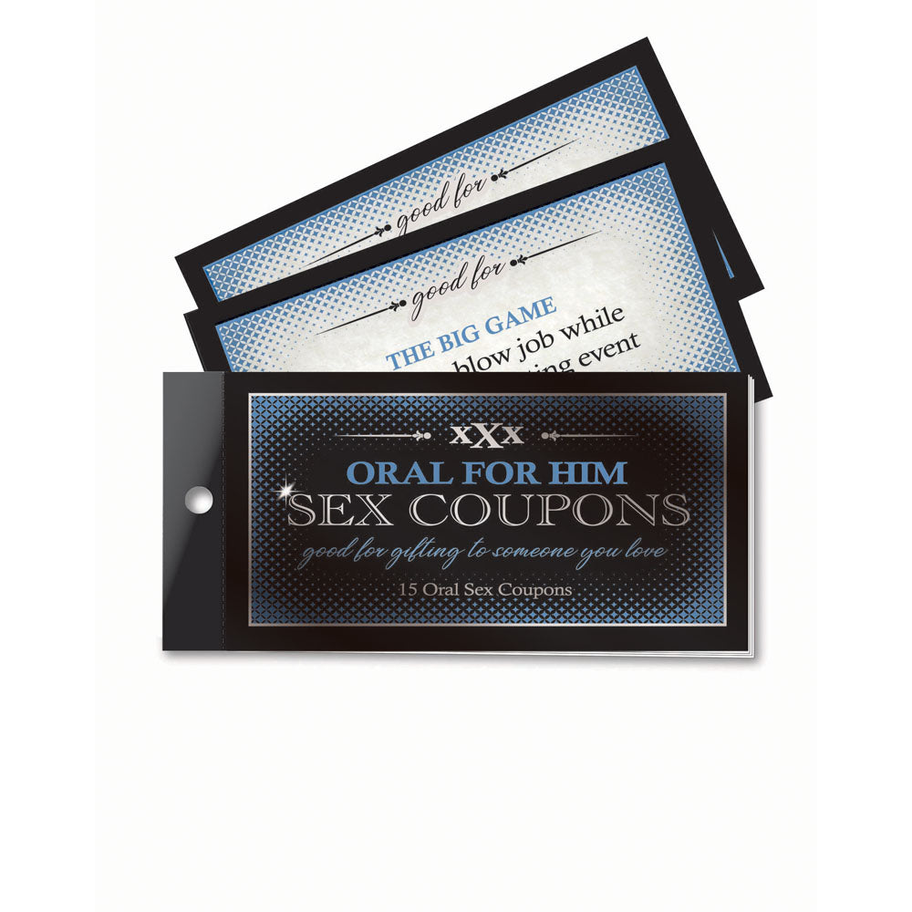 Oral For Him Sex Coupons - Set of 15 Coupons - Hush Store Sydney 