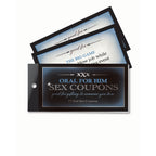 Oral For Him Sex Coupons - Set of 15 Coupons - Hush Store Sydney 