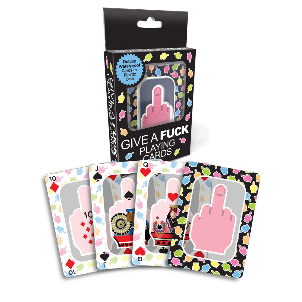 Give A Fuck Playing Cards - Waterproof Novelty Playing Cards - Hush Store Sydney 