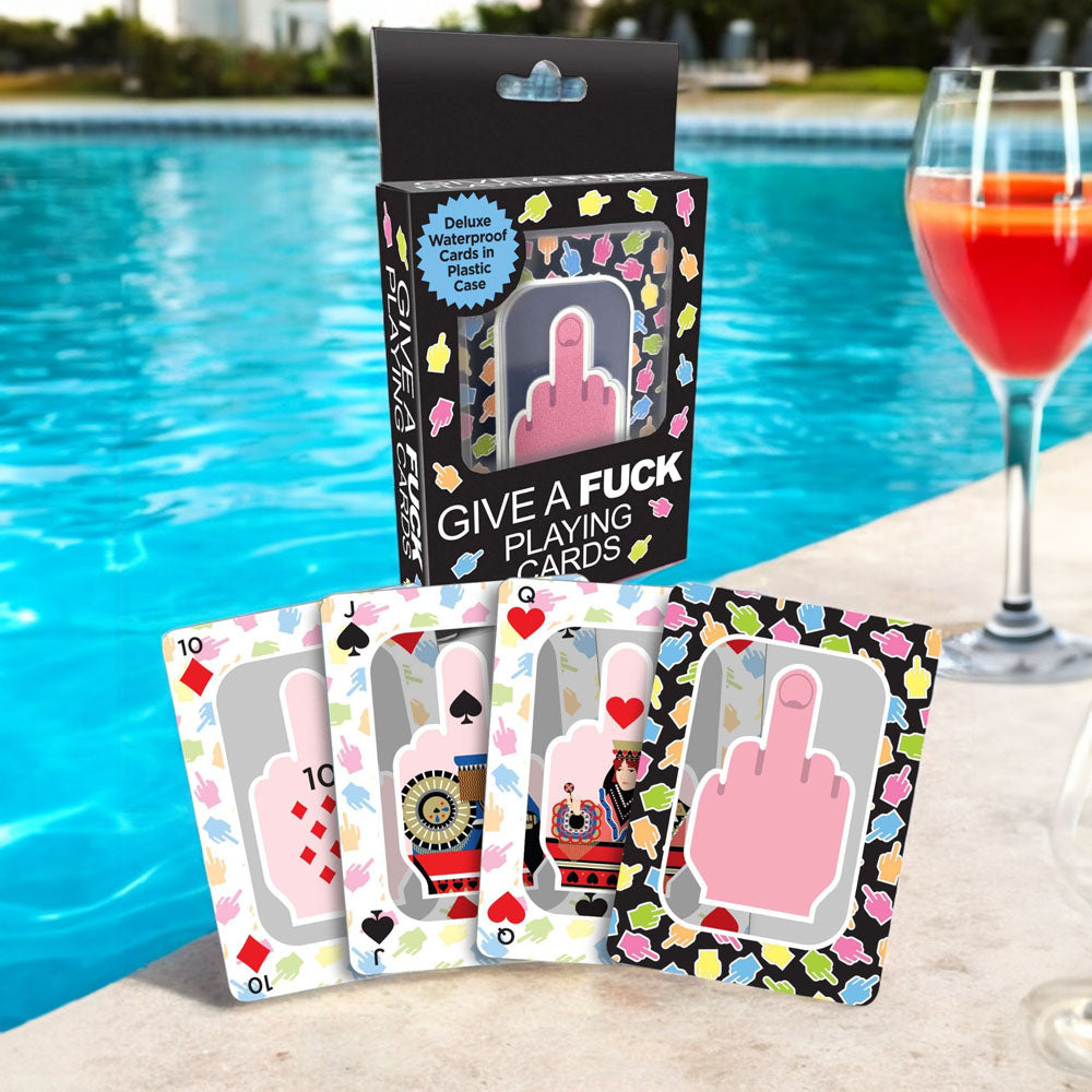 Give A Fuck Playing Cards - Waterproof Novelty Playing Cards - Hush Store Sydney 