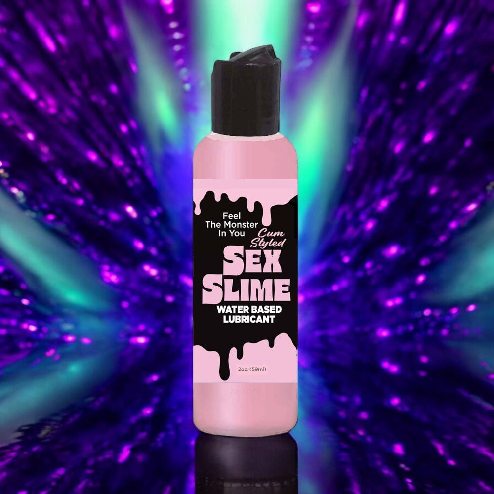 Sex Slime Cum Style Creature Lube - Pink 60 ml - Green Cum Style Water Based Lubricant - 60 ml Bottle