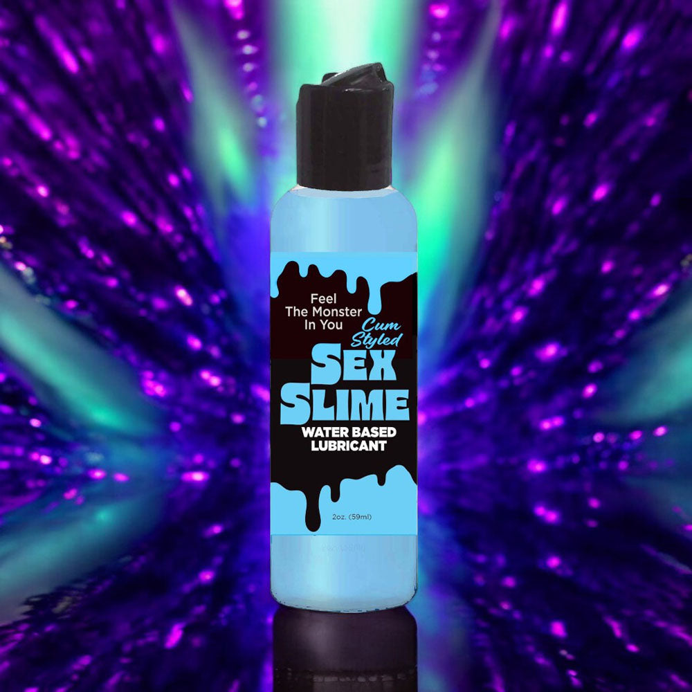 Sex Slime Cum Style Creature Lube - Blue 60 ml - Blue Cum Style Water Based Lubricant - 60 ml Bottle