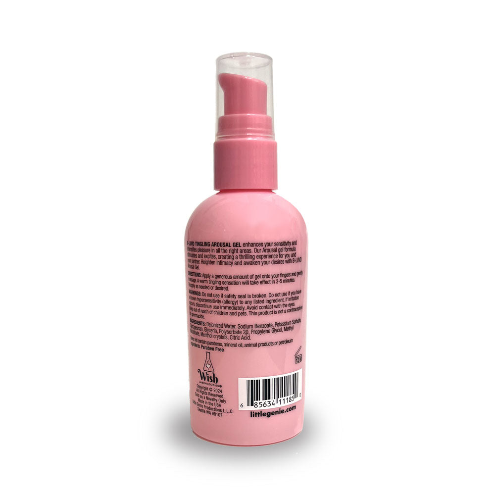 B-LUVD Tingling Arousal Gel - Water Based Unisex Arousal Gel Lubricant - 118 ml Bottle - Hush Store Sydney 