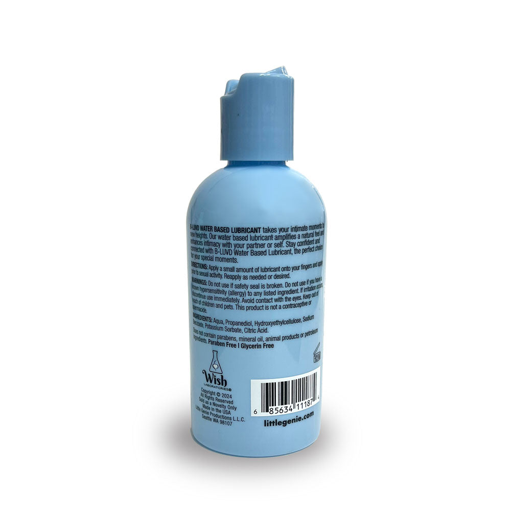 B-LUVD Water Based Lubricant - Water Based Lubricant - 118 ml Bottle - Hush Store Sydney 