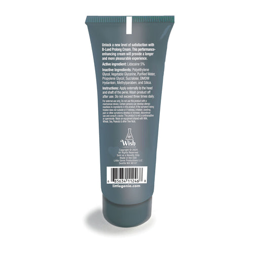 B-LUVD Erection Prolong Cream - Male Desensitising Cream - 59 ml Tube - Hush Store Sydney 