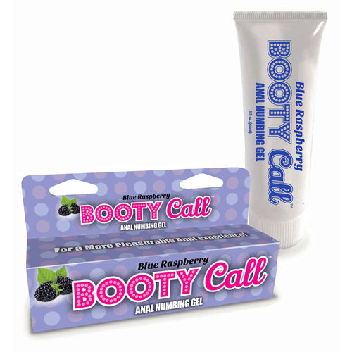 Booty Call Anal Numbing Gel - Blue Raspberry Flavoured Anal Numbing Gel - 44 ml (1.5 oz) Tube - Hush Store Sydney 