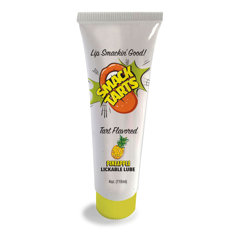 Smack Tarts - Sour Pineapple - Sour Pineapple Flavoured Lubricant - 120 ml Tube - Hush Store Sydney 