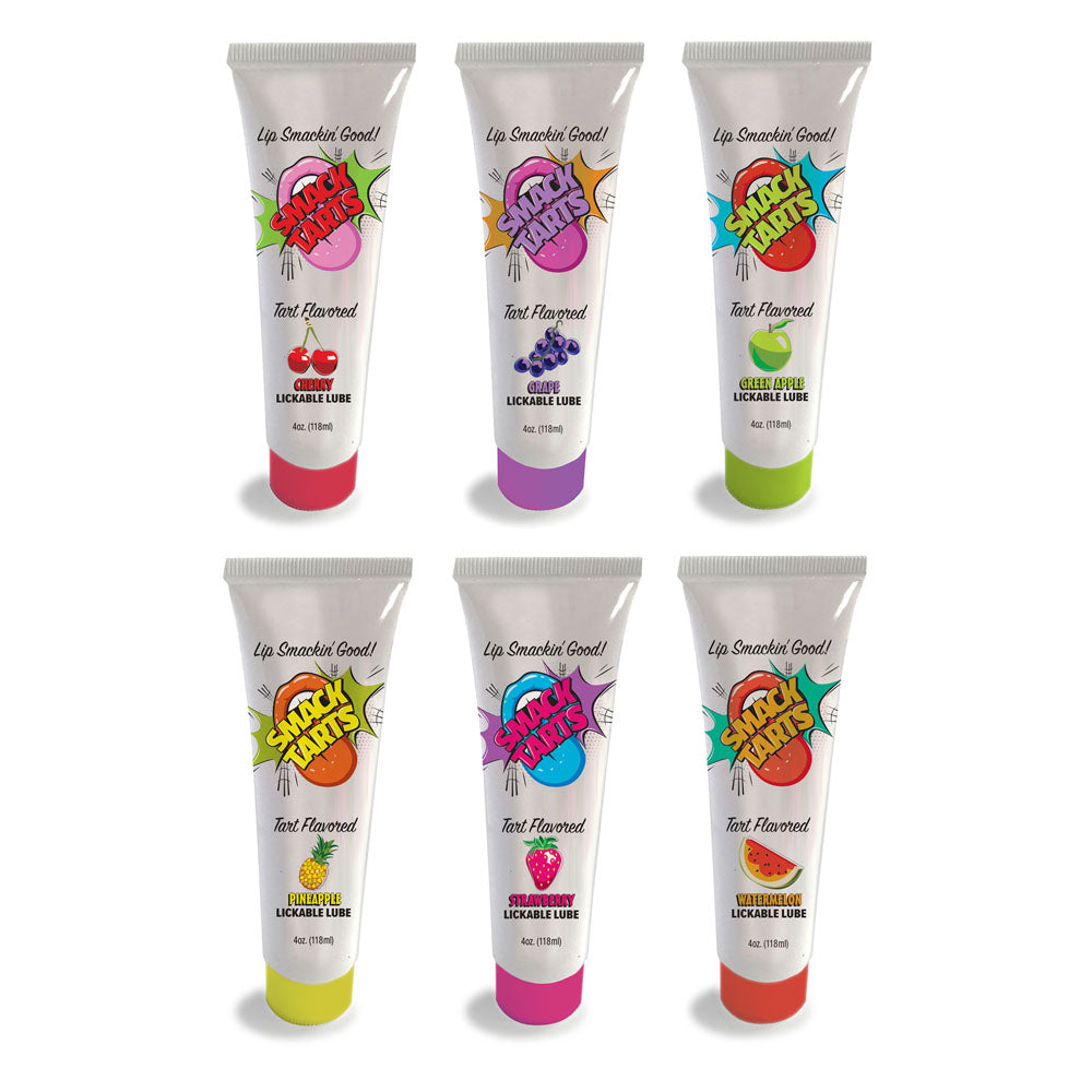 Smack Tarts - Sour Pineapple - Sour Pineapple Flavoured Lubricant - 120 ml Tube - Hush Store Sydney 