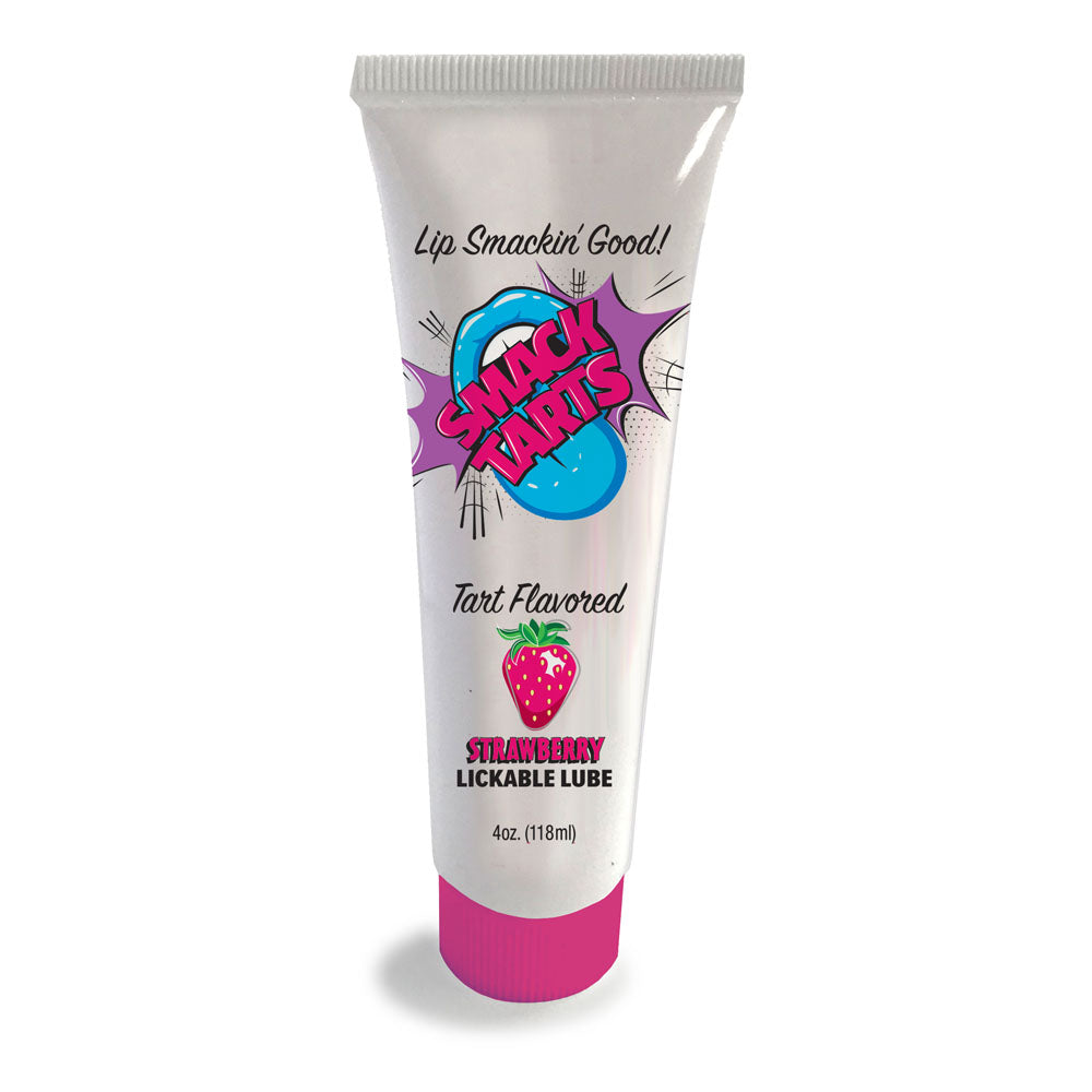 Smack Tarts - Sour Strawberry - Sour Strawberry Flavoured Lubricant - 120 ml Tube - Hush Store Sydney 