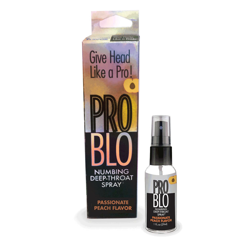 ProBlo Deep Throat Spray - Peach - Peach Flavoured Deep Throat Spray - 30 ml - Hush Store Sydney 