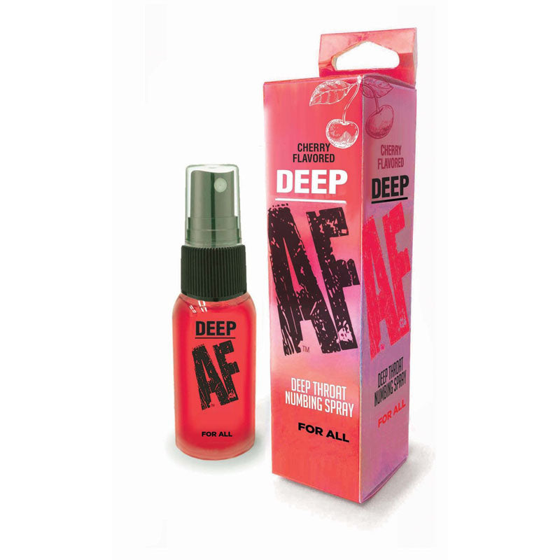 Deep AF - Cherry - Cherry Flavoured Deep Throat Spray - 29 ml - Hush Store Sydney 