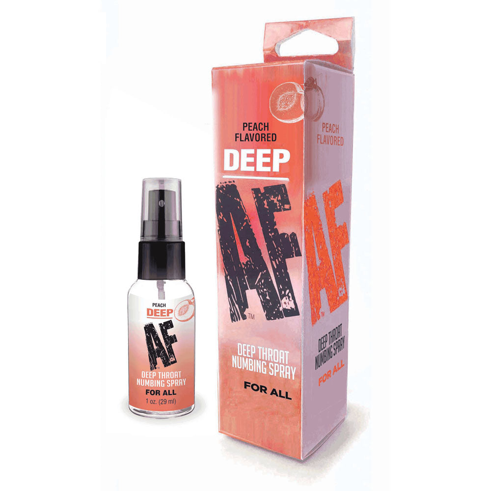 Deep AF - Peach - Peach Flavoured Deep Throat Spray - 29 ml - Hush Store Sydney 