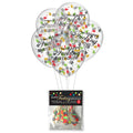 Happy Fucking Birthday Confetti Balloons - Party Balloons - Set of 5 - Hush Store Sydney 