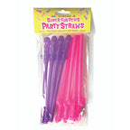 Super Fun Penis Party Straws - Pink/Purple Dicky Straws - Set of 8 - Hush Store Sydney 
