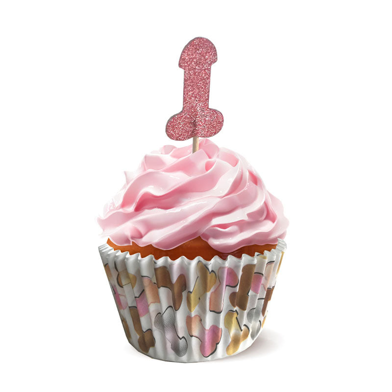 Glitterati - Penis Party Cupcake Set - Party Cupcake Set - Set of 24 - Hush Store Sydney 