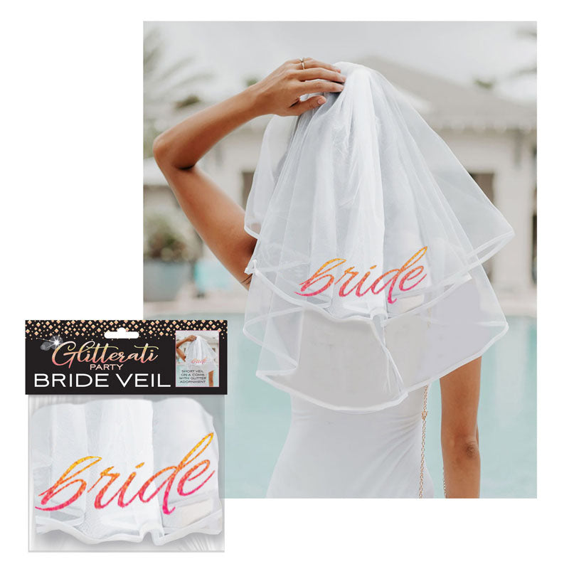 Glitterati - Bride Veil - Hens Party Novelty Veil - Hush Store Sydney 
