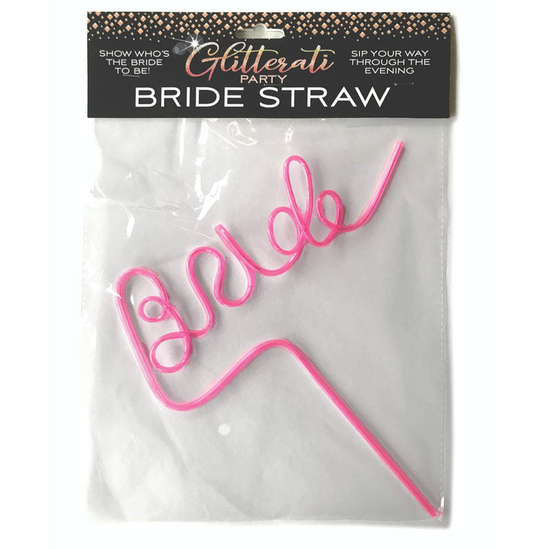 Glitterati - Bride Straw - Hens Party Novelty - Hush Store Sydney 