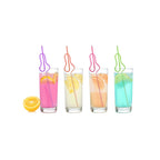 Glitterati Penis Silly Straws - Coloured Hen's Party Straws - 8 Pack - Hush Store Sydney 