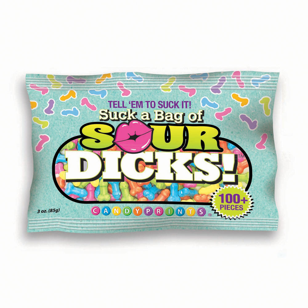Suck A Bag Of Sour Dicks! - Novelty Pecker Lollies - 84 grams - Hush Store Sydney 