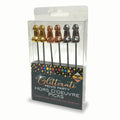 Glitterati Hors d'Oeuvre Picks - 6 Pack - Stainless Steel 18 cm Food Picks - Set of 6 - Hush Store Sydney 