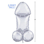 Glitterati - Disco Party Giant Penis Mylar Balloon - Hens Party Novelty - 90 cm Length - Hush Store Sydney 
