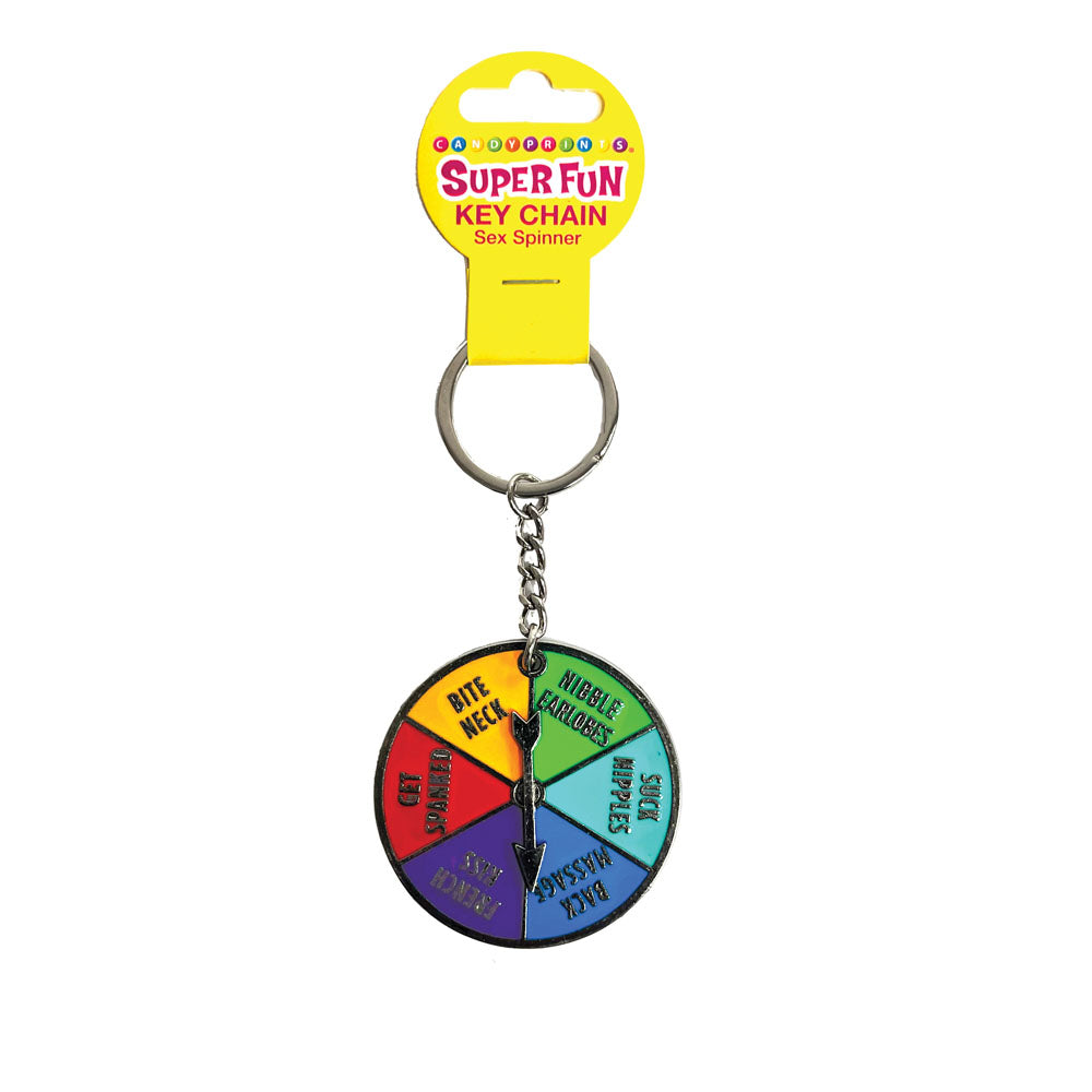 Super Fun Key Chain - Sex Spinner - Naughty Spinner Novelty Keychain - Hush Store Sydney 