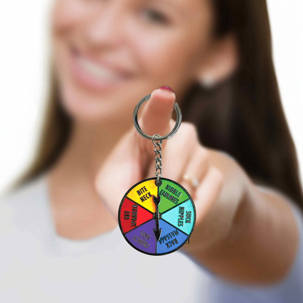 Super Fun Key Chain - Sex Spinner - Naughty Spinner Novelty Keychain - Hush Store Sydney 
