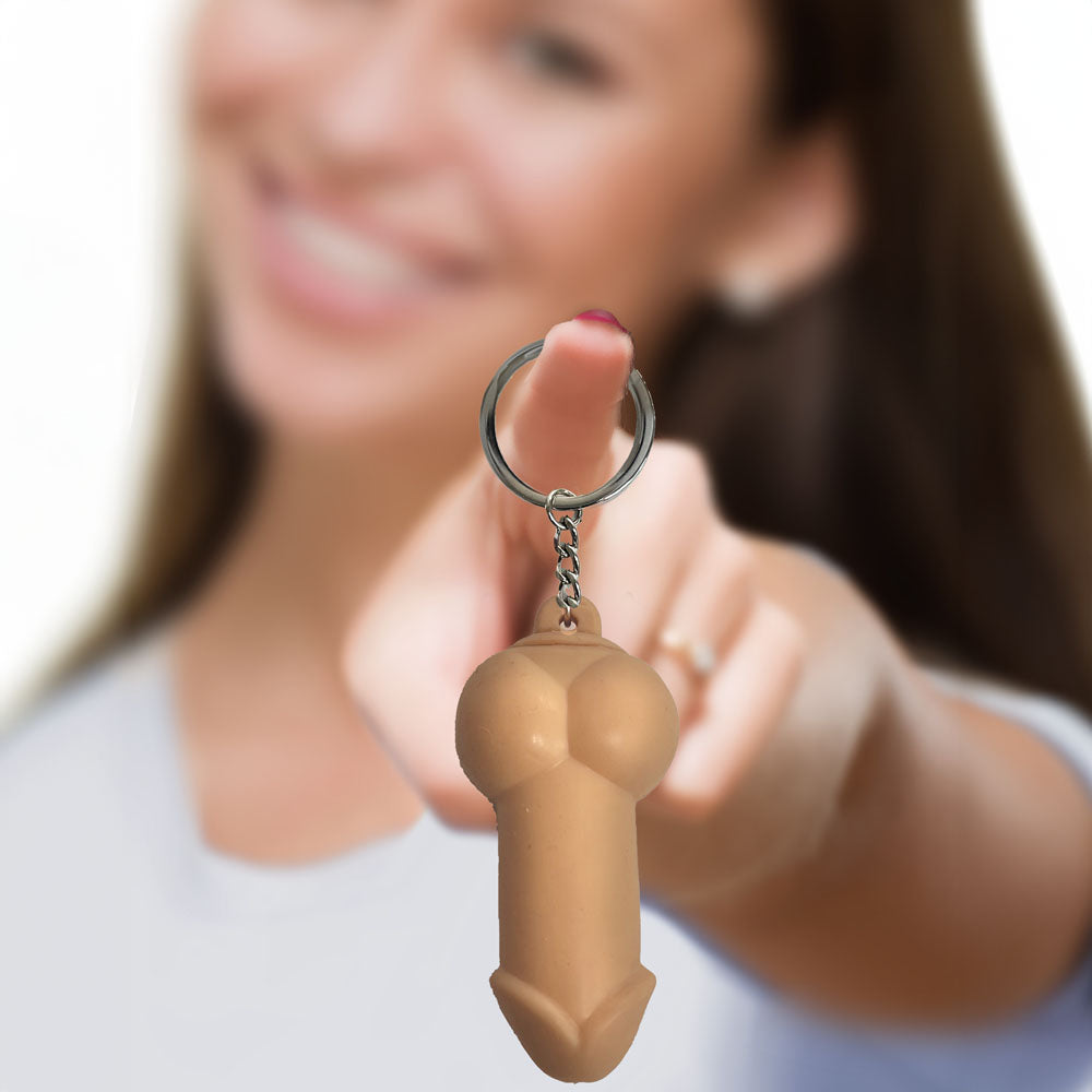 Super Fun Key Chain - Squishy Penis - Novelty Keychain - Hush Store Sydney 