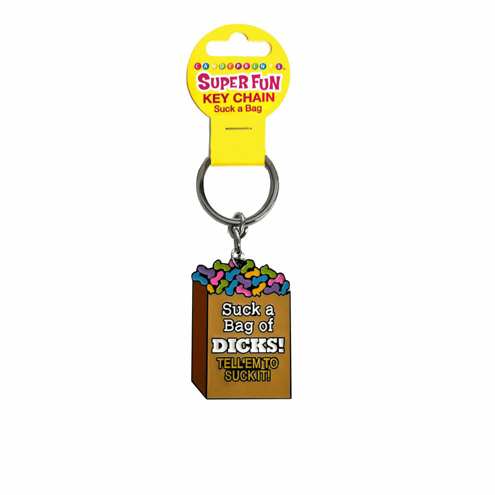 Super Fun Key Chain - Suck A Bag - Novelty Keychain - Hush Store Sydney 