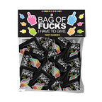 Bag Of Fucks I Have To Give - Bag of 25 - Fruit Flavoured Lollies - Bag of 25 Mini Packs