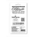 Glitterati Metallic Pink Penis Candle - Rose Gold 10 cm Penis Party Candle