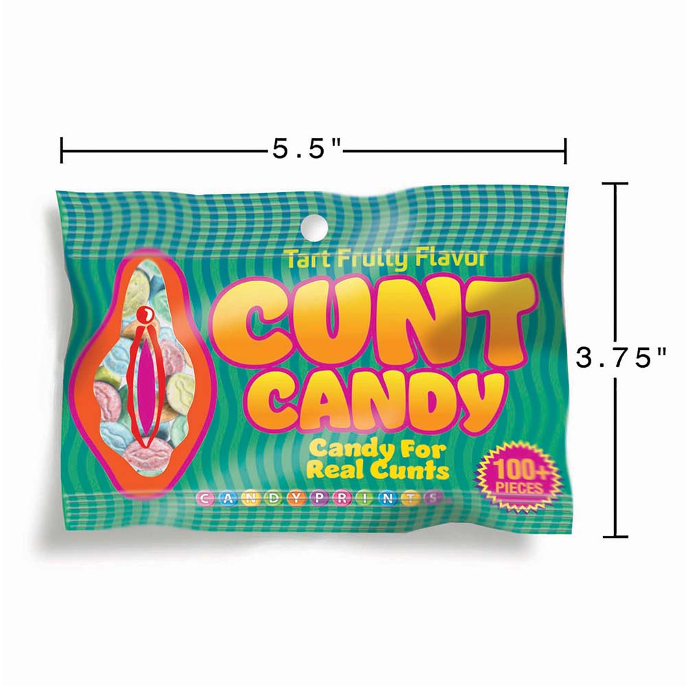 Cunt Candy - Novelty Flavoured Vagina Shaped Lollies - 85 gram Bag