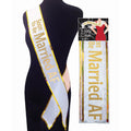 Soon To Be Married AF Sash - White Bride To Be Sash - Hush Store Sydney 