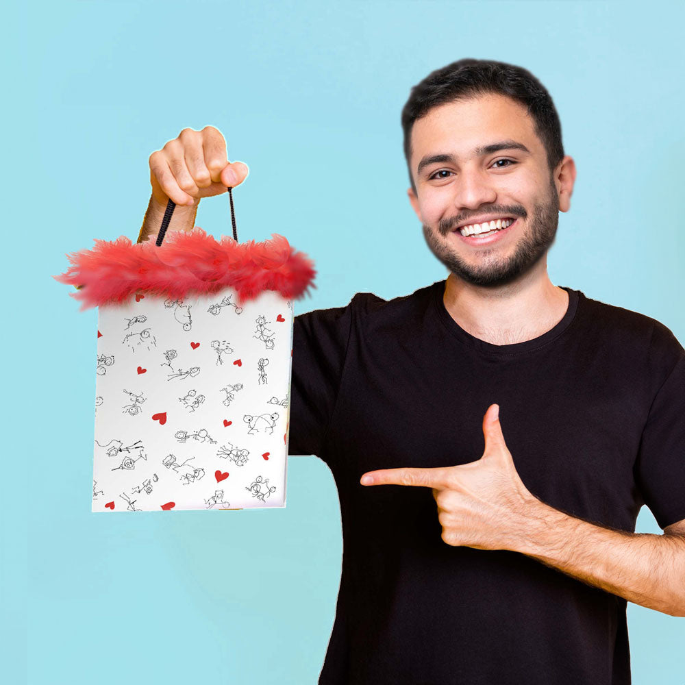Naughty Stick Figures Gift Bag - Novelty Gift Bag - Hush Store Sydney 