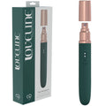 LOVELINE The Traveler - Green - Green 17.6 cm USB Rechargeable Vibrator with Lube Applicator - Hush Store Sydney 