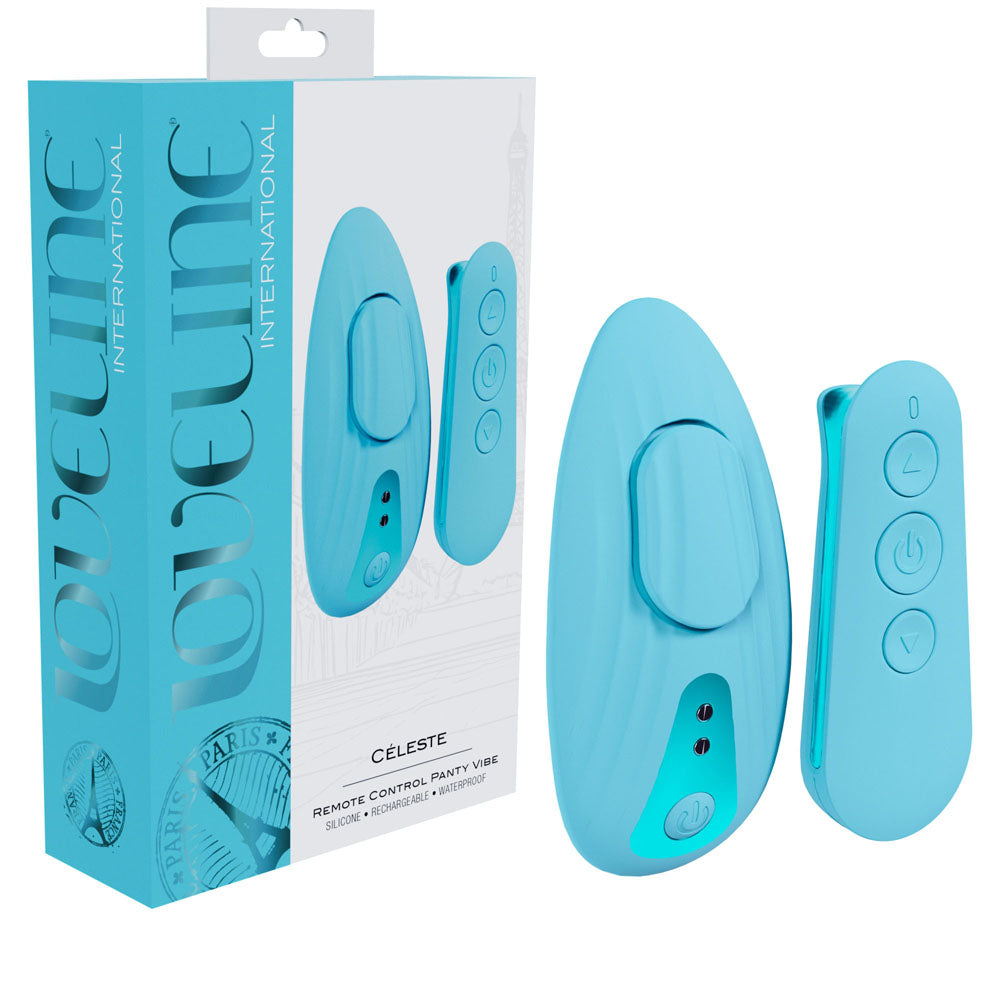 LOVELINE Celeste - Blue - Blue USB Rechargeable Panty Vibrator with Wireless Remote - Hush Store Sydney 