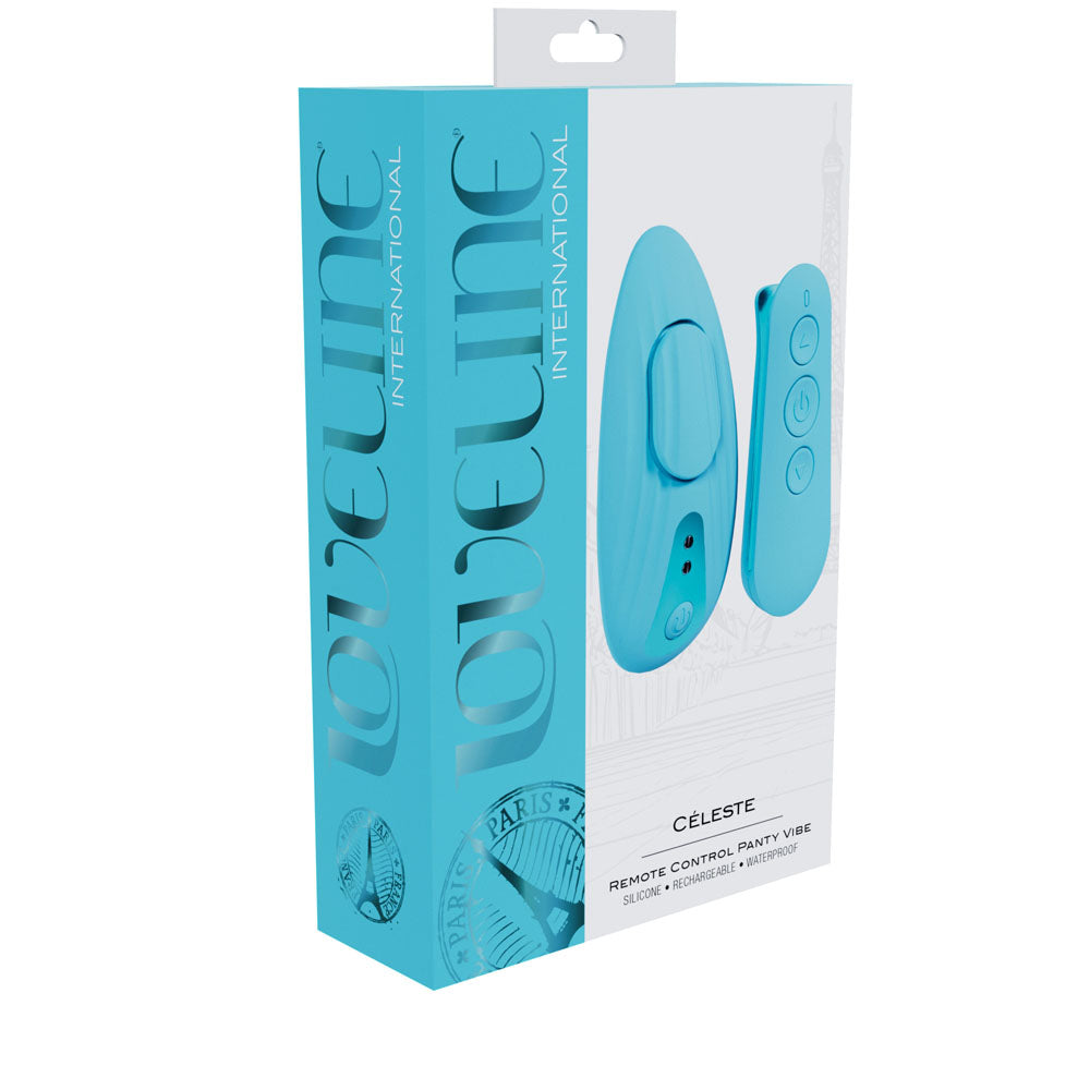 LOVELINE Celeste - Blue - Blue USB Rechargeable Panty Vibrator with Wireless Remote - Hush Store Sydney 