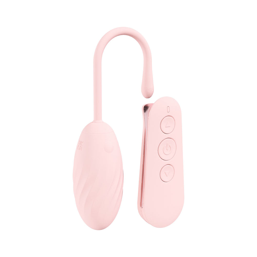 LOVELINE Felicite - Pink - Pink USB Rechargeable Vibrating Egg with Wireless Remote
