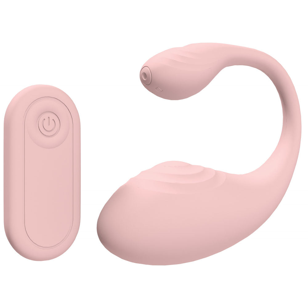LOVELINE Wave - Pink USB Rechargeable C-Shaped Vibrator with Remote