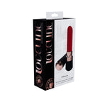 LOVELINE Dahlia - Black - Black/Red 12.5 cm USB Rechargeable Lipstick Vibrator