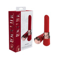LOVELINE Dahlia - Red - Red 12.5 cm USB Rechargeable Lipstick Vibrator - Hush Store Sydney 