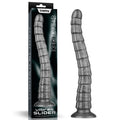King Sized Vibrating Vibrax Slider - Grey 36.8 cm (14.5'') USB Rechargeable Vibrating Dildo - Hush Store Sydney 